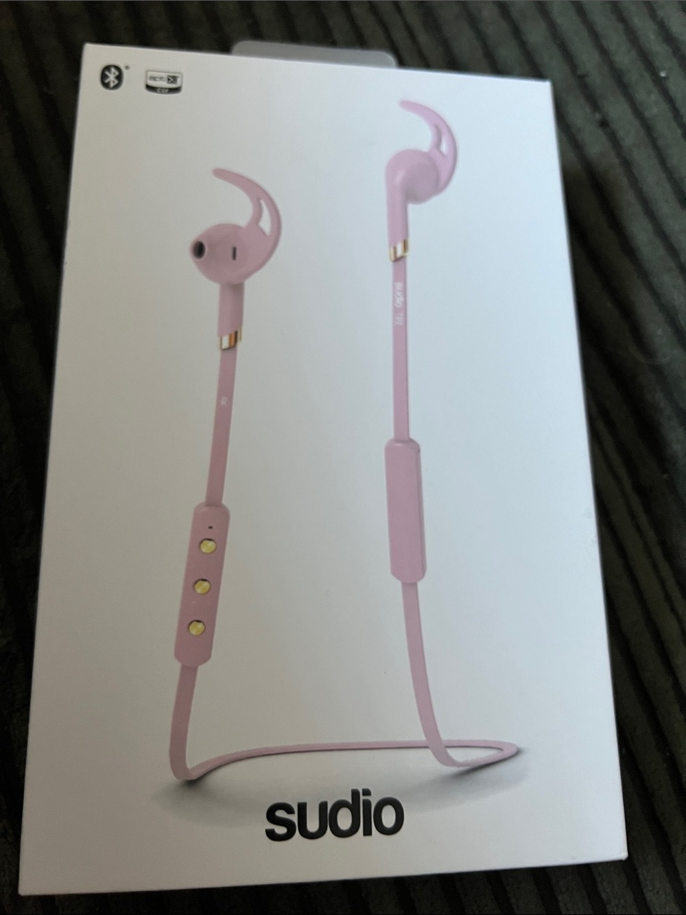 SUDIO Pink Wireless Bluetooth Earbuds - Comfortable Neckband Headset